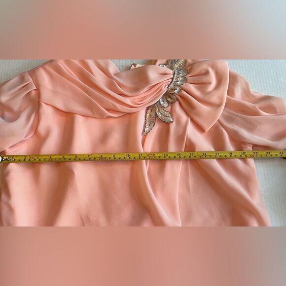 Patra Formal Party Dress Womens Sz 14
Peach Vintage 80's Rhinestone Patch Union - Picture 7 of 10